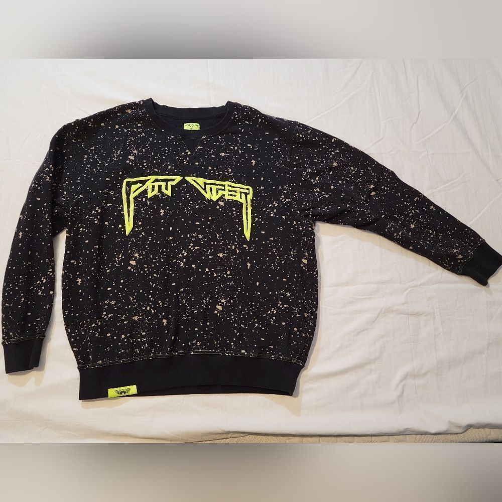 Black and Yellow Graphic Women's Sweater